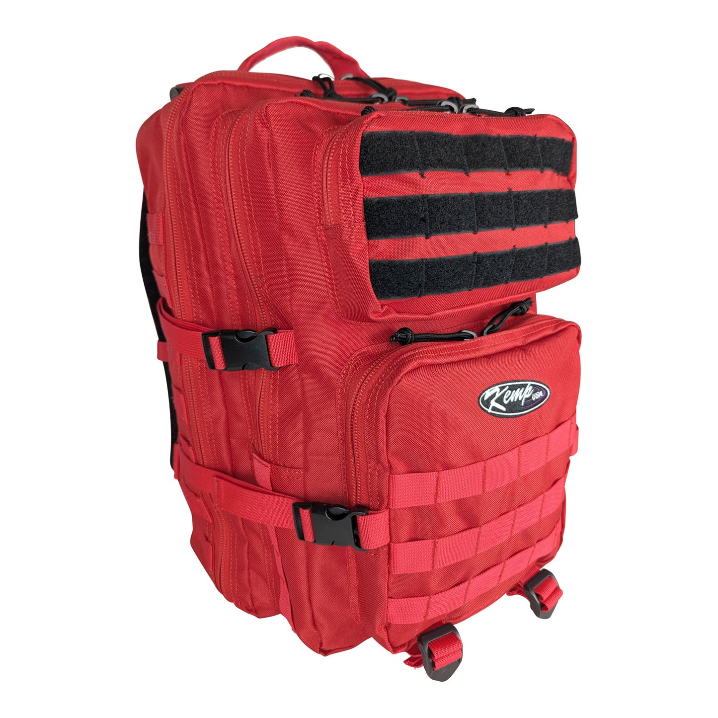 Kemp USA 3-Day Assault Molle Backpack, Large Rucksack Style, Red