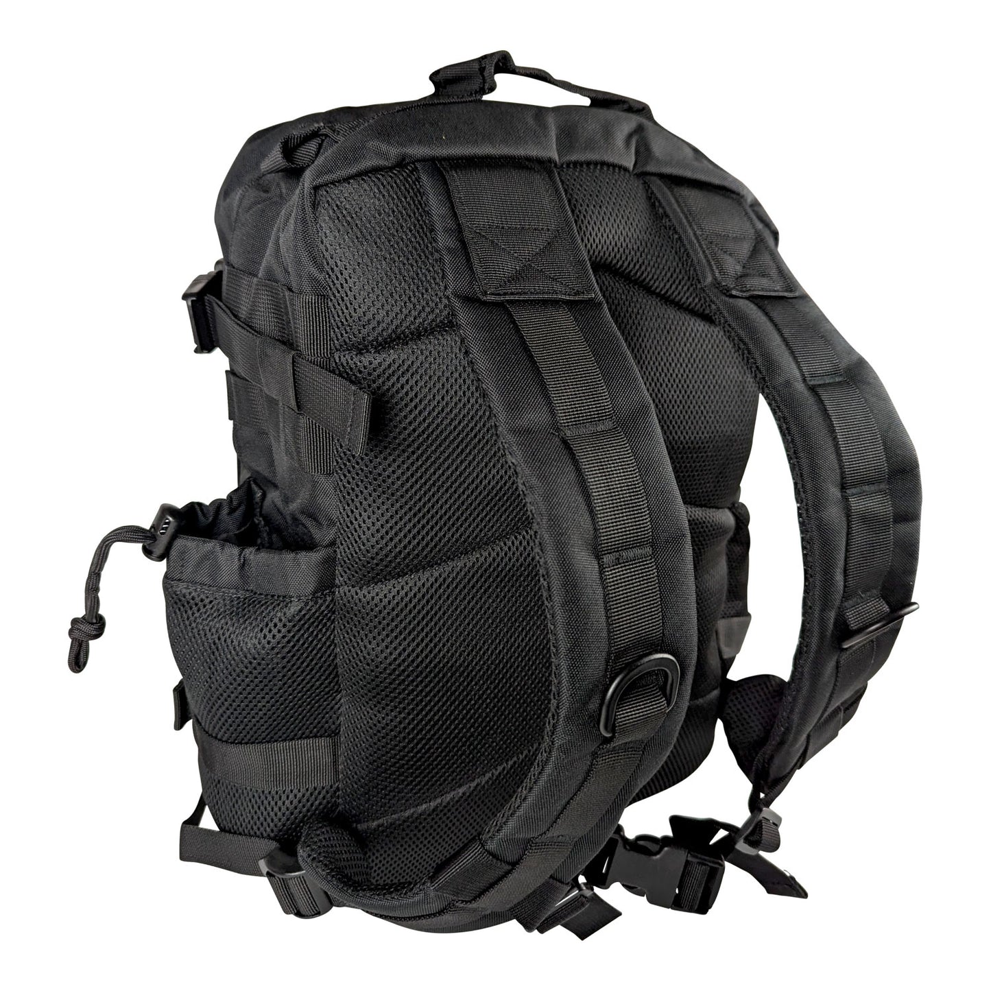 Kemp USA Small Assault / Tactical Backpack for Military Army, Black EMS First Aid Equipment