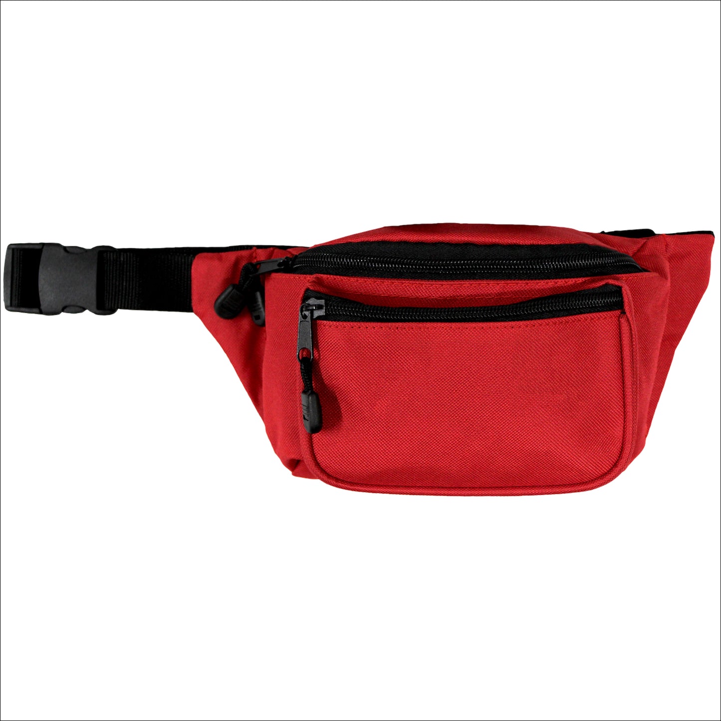 Kemp USA Hip Pack with No Logo, Red EMS First Aid Equipment