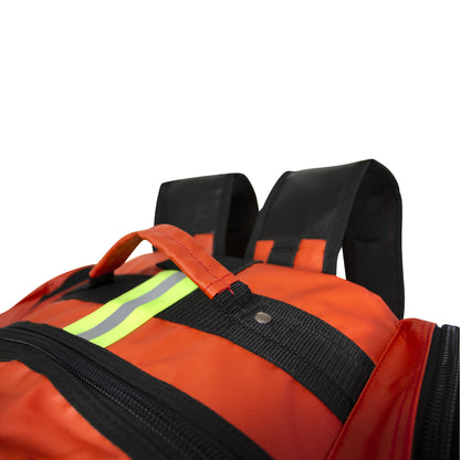 Kemp USA Tarpaulin Fluid-Resistant Ultimate EMS Packpack, Red
