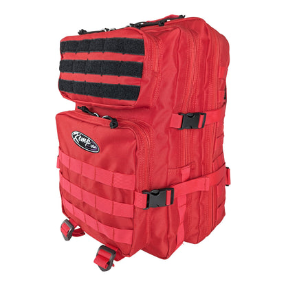 Kemp USA 3-Day Assault Molle Backpack, Large Rucksack Style, Red