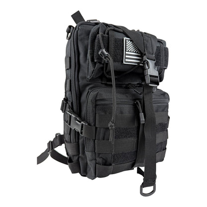 Kemp USA Tactical Sling Backpack Bag, Black