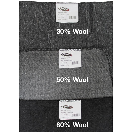 Kemp USA 80% Wool Fire-Resistant Blanket, Olive Green (Available Summer 2025)
