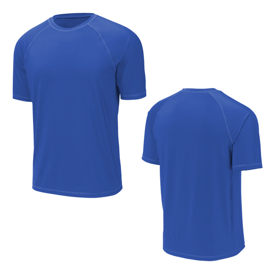 Kemp USA Rashguard Short Sleeve Royal Medium Blank