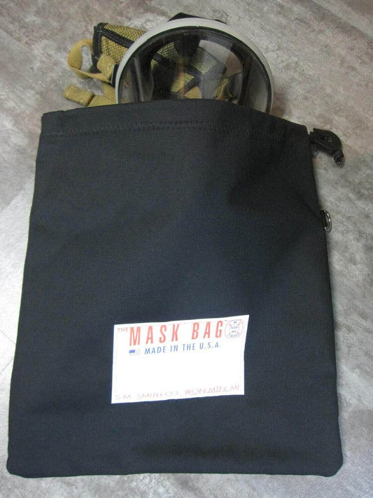 Premium SCBA Mask Bag: Durable 10oz Canvas, Soft Fleece Lined, Quick-Access