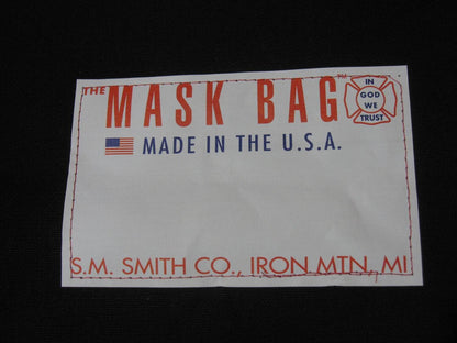 Premium SCBA Mask Bag: Durable 10oz Canvas, Soft Fleece Lined, Quick-Access