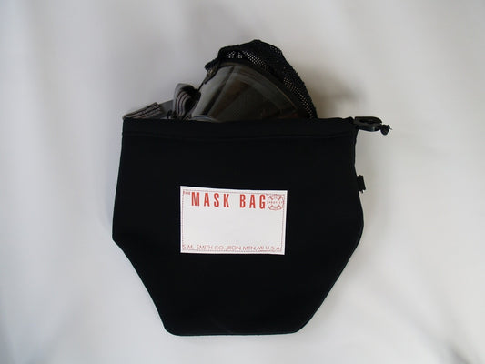 Premium Heavy Fleece SCBA Mask Bag MB3-100 with Drawcord, Firefighter Face Mask Protection