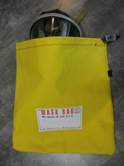 Premium SCBA Mask Bag: Durable 10oz Canvas, Soft Fleece Lined, Quick-Access