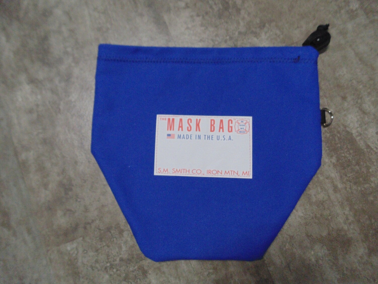 Rugged MB3-300 SCBA Mask Bag, 10oz Cotton Canvas, Soft Fleece Lined, Drawcord Closure
