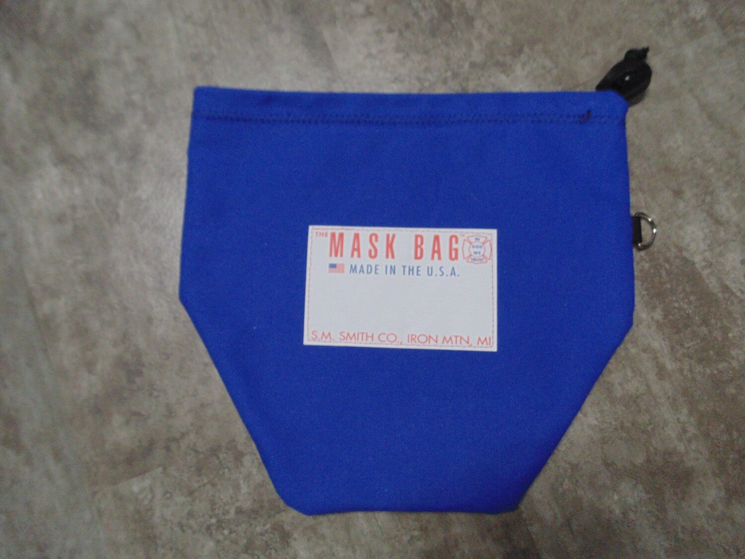 Rugged MB3-300 SCBA Mask Bag, 10oz Cotton Canvas, Soft Fleece Lined, Drawcord Closure