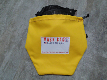 Rugged MB3-300 SCBA Mask Bag, 10oz Cotton Canvas, Soft Fleece Lined, Drawcord Closure