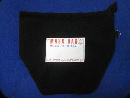 Premium Heavy Fleece SCBA Mask Bag MB3-100 with Drawcord, Firefighter Face Mask Protection