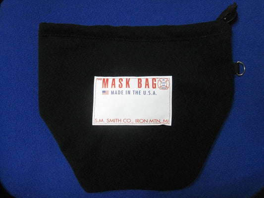 Premium Heavy Fleece SCBA Mask Bag MB3-100 with Drawcord, Firefighter Face Mask Protection