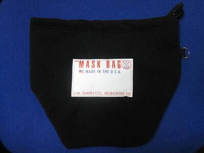 Premium Heavy Fleece SCBA Mask Bag MB3-100 with Drawcord, Firefighter Face Mask Protection