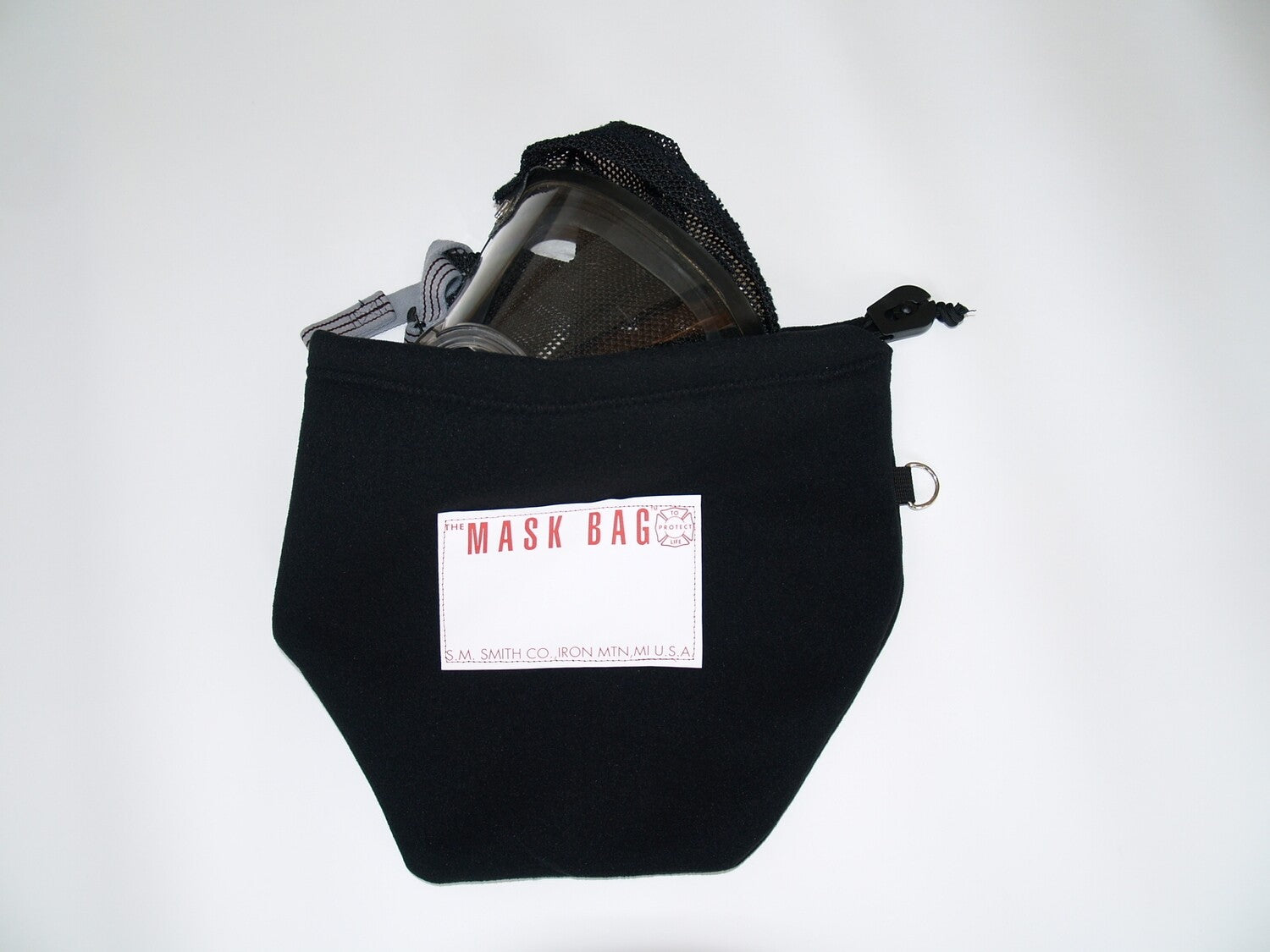 Rugged MB3-300 SCBA Mask Bag, 10oz Cotton Canvas, Soft Fleece Lined, Drawcord Closure