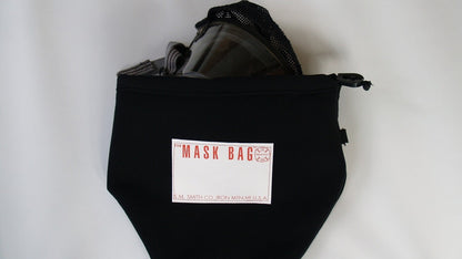 Premium Heavy Fleece SCBA Mask Bag MB3-100 with Drawcord, Firefighter Face Mask Protection