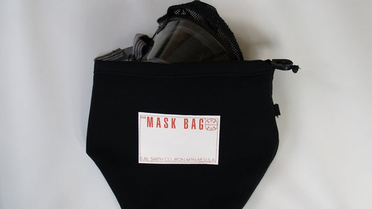 Premium Heavy Fleece SCBA Mask Bag MB3-100 with Drawcord, Firefighter Face Mask Protection