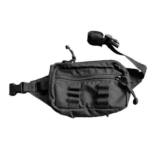 Rugged Nylon Tactical Fanny Pack with Multiple Pockets