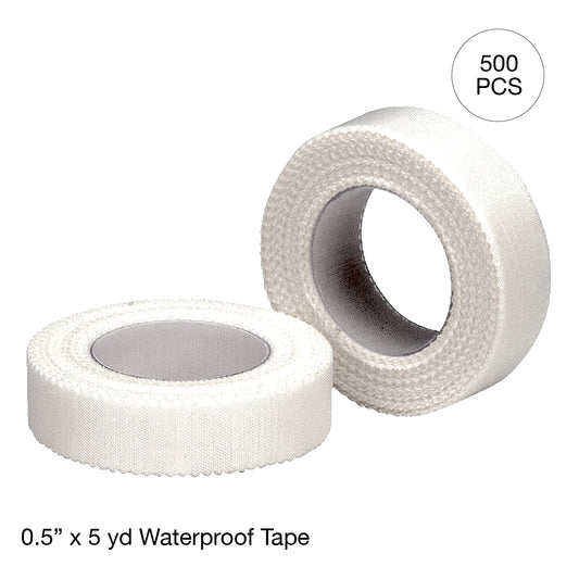Kemp USA Waterproof First Aid Tape (0.5" x 5 yd) (500 pcs) EMS First Aid Equipment