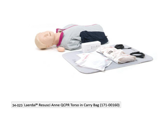 Laerdal® Resusci Anne QCPR Torso in Carry Bag (171-00160) EMS First Aid Equipment