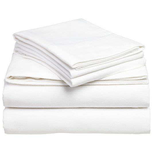 Kemp USA White Bedding Flat Sheet, 180 Thread Count (54x90) EMS First Aid Equipment