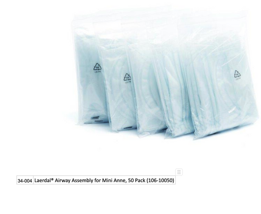 Laerdal® Airway Assembly for Mini Anne, 50 Pack (106-10050) EMS First Aid Equipment