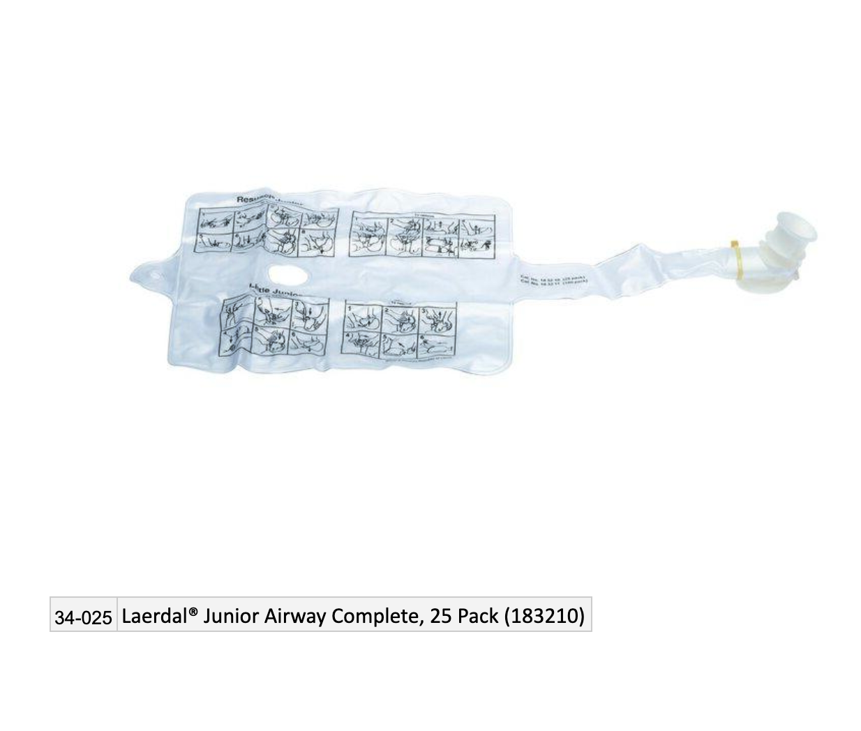 Laerdal® Junior Airway Complete, 25 Pack (183210) EMS First Aid Equipment