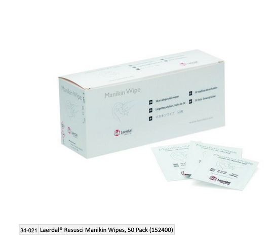 Laerdal® Resusci Manikin Wipes, 50 Pack (152400) EMS First Aid Equipment