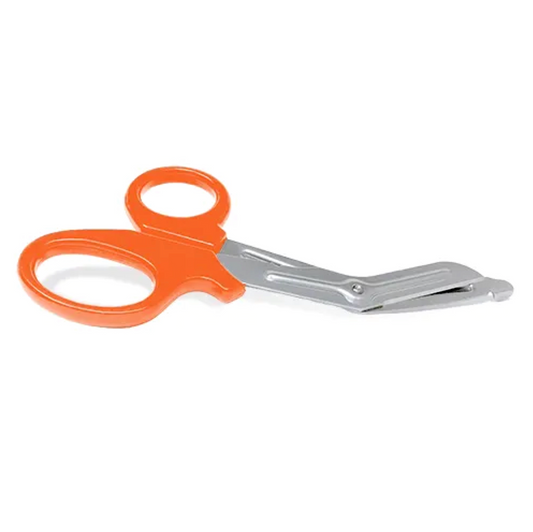 Kemp USA Bandage Shears, 3.5", Orange Handle (Single Piece) EMS First Aid Equipment