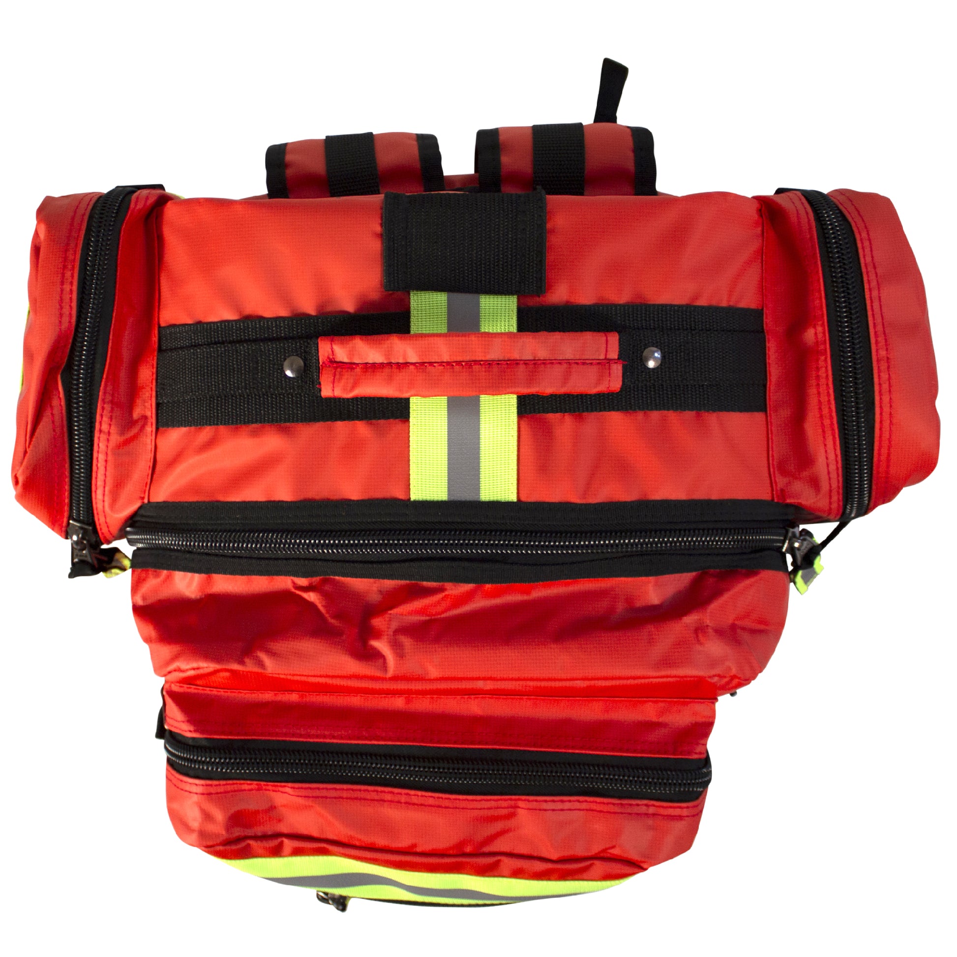 Kemp USA Tarpaulin Fluid-Resistant Ultimate EMS Packpack, Red EMS First Aid Equipment