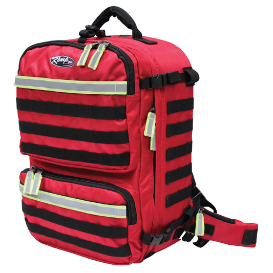 Kemp USA Premium Rescue & Tactical EMS Bag, Red EMS First Aid Equipment