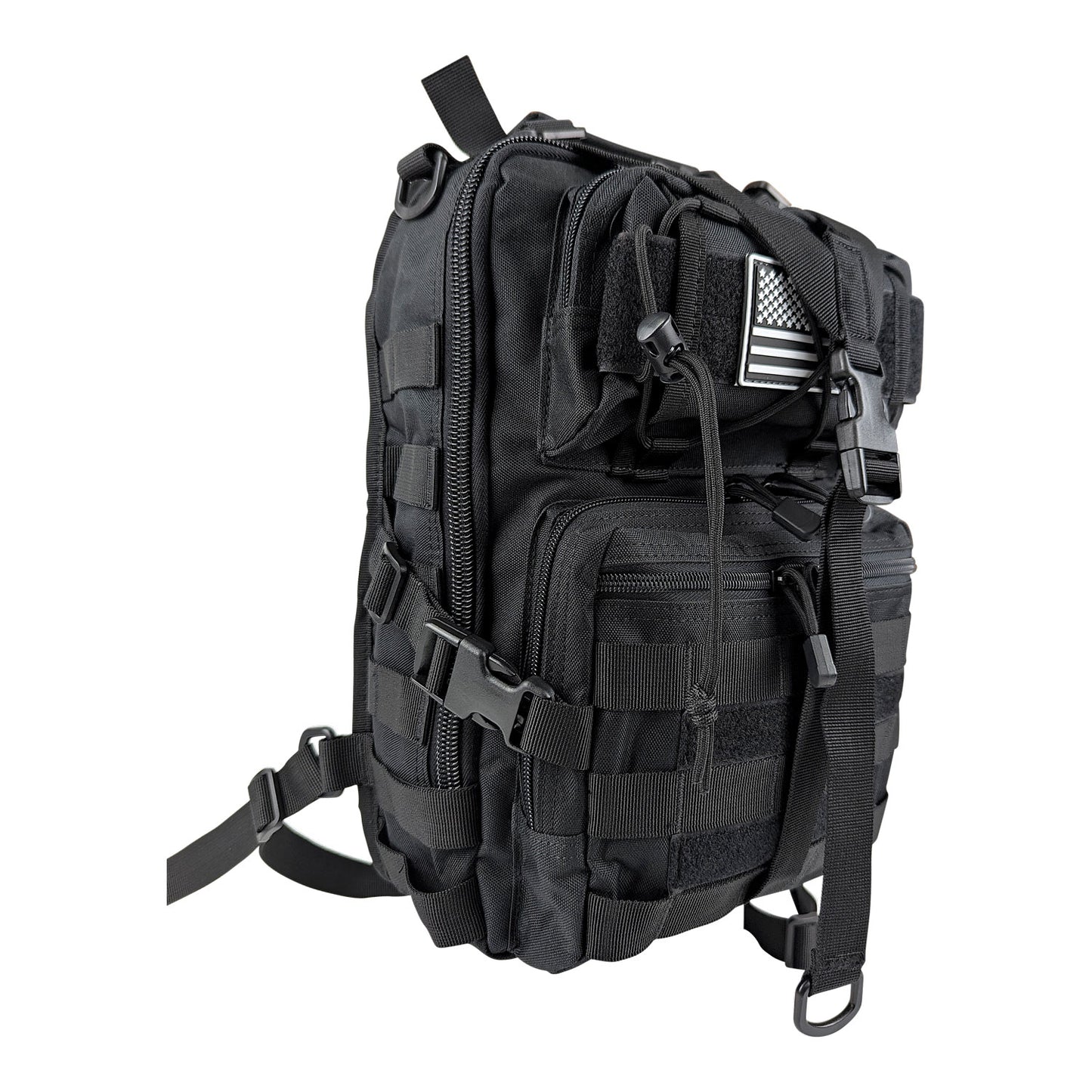 Kemp USA Tactical Sling Backpack Bag, Black EMS First Aid Equipment