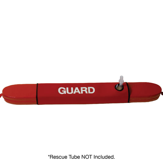Kemp USA Rescue Tube Cover with Seal Easy Mask Hole and GUARD logo, Red EMS First Aid Equipment