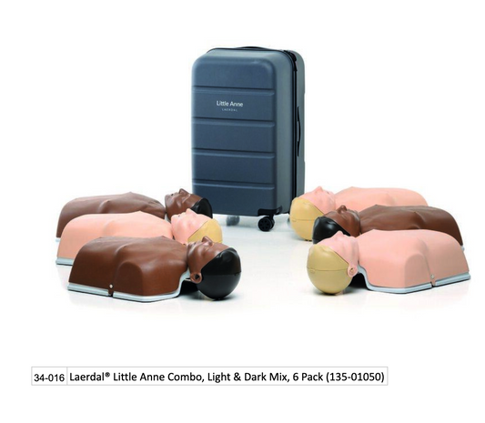 Laerdal® Little Anne Combo, Light & Dark Mix, 6 Pack (135-01050) EMS First Aid Equipment