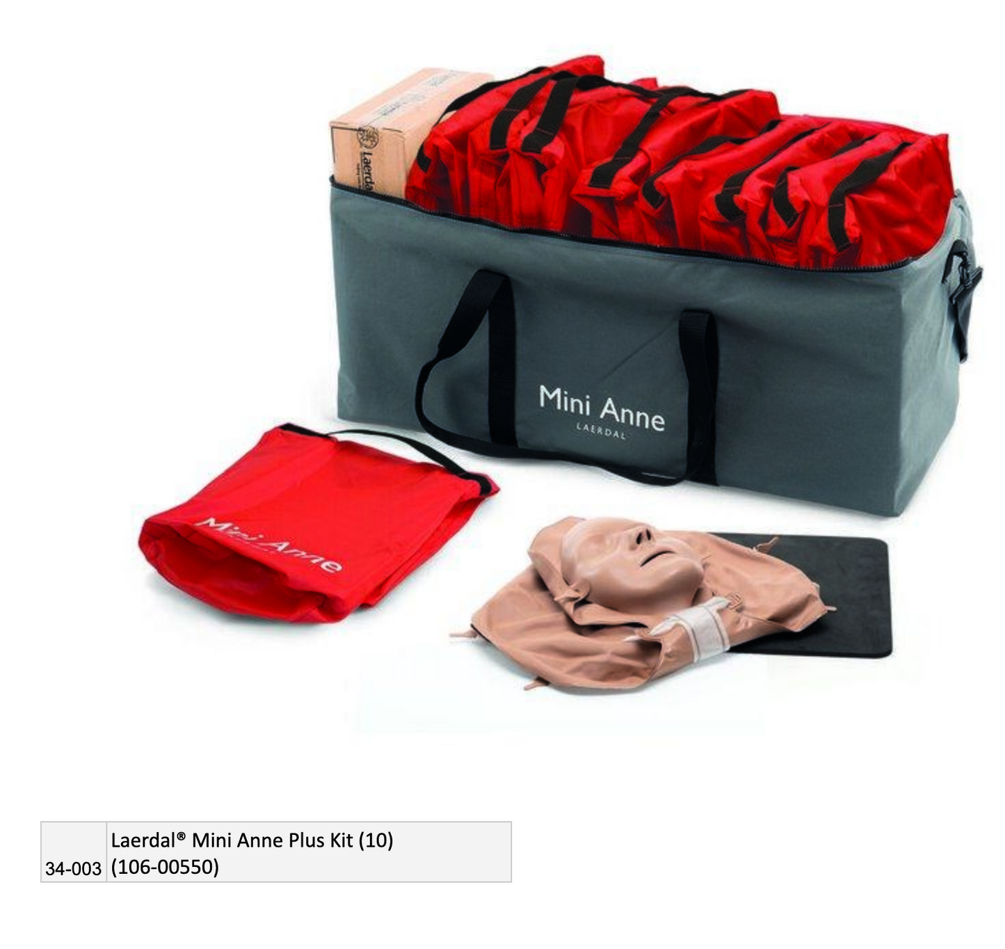 Laerdal® Mini Anne Plus Kit (10) (106-00550) EMS First Aid Equipment