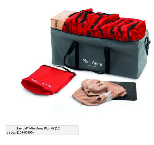 Laerdal® Mini Anne Plus Kit (10) (106-00550) EMS First Aid Equipment