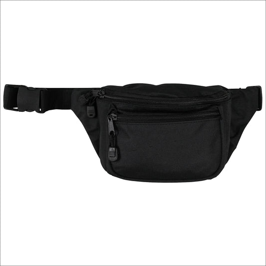 Kemp USA Hip Pack with No Logo, Black EMS First Aid Equipment