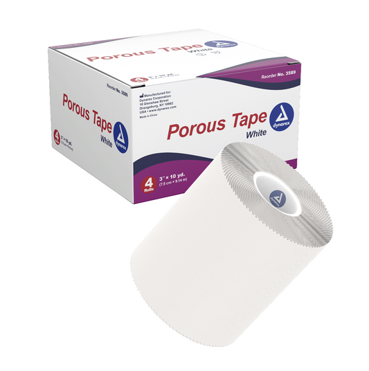 Kemp USA Porous Tape 3" x 10 yd (12 pcs) EMS First Aid Equipment