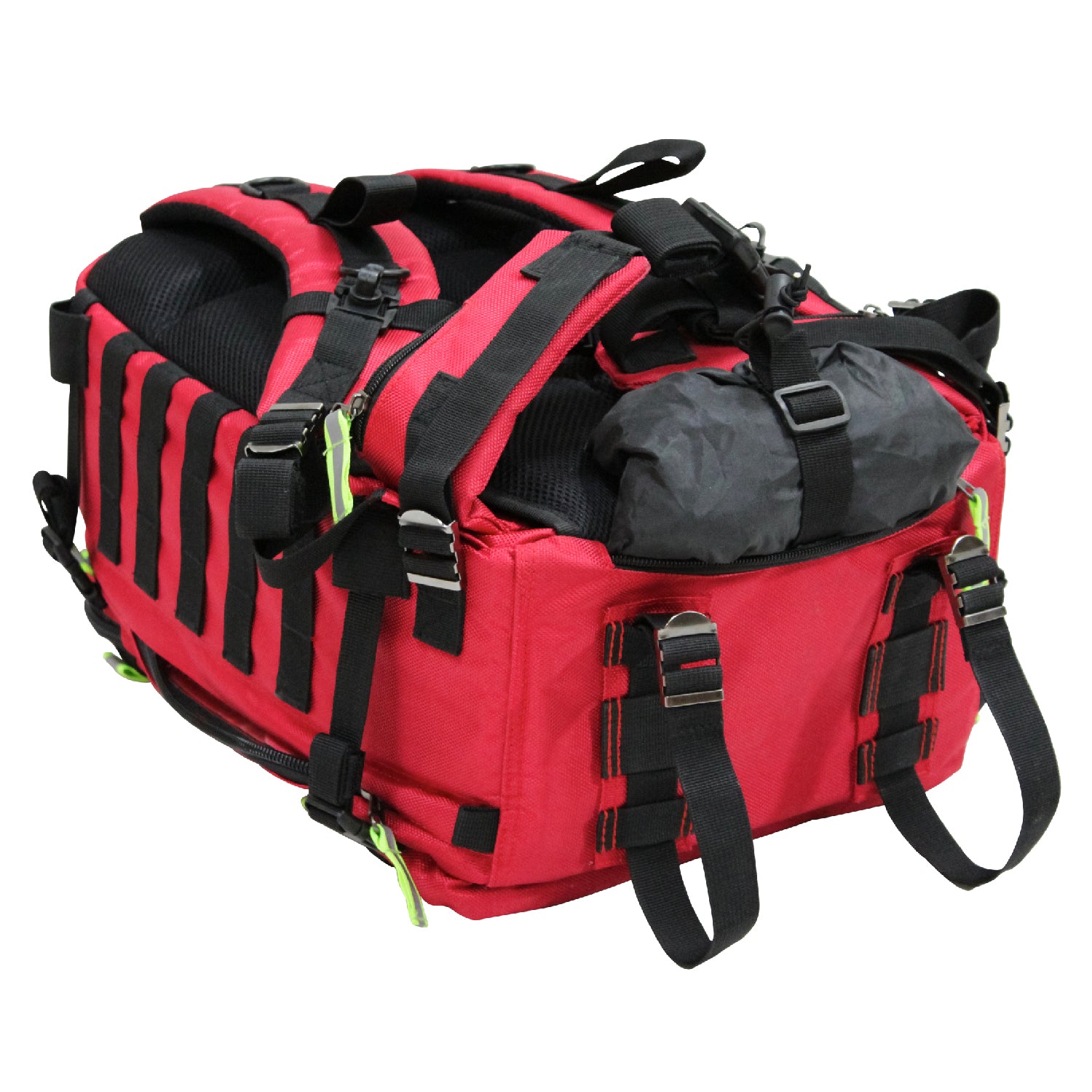 Kemp USA Premium Rescue & Tactical EMS Bag, Red EMS First Aid Equipment