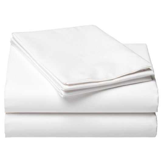 Kemp USA White Bedding Flat Sheet, 130 Thread Count (54x90) EMS First Aid Equipment