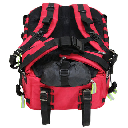 Kemp USA Premium Rescue & Tactical EMS Bag, Red EMS First Aid Equipment