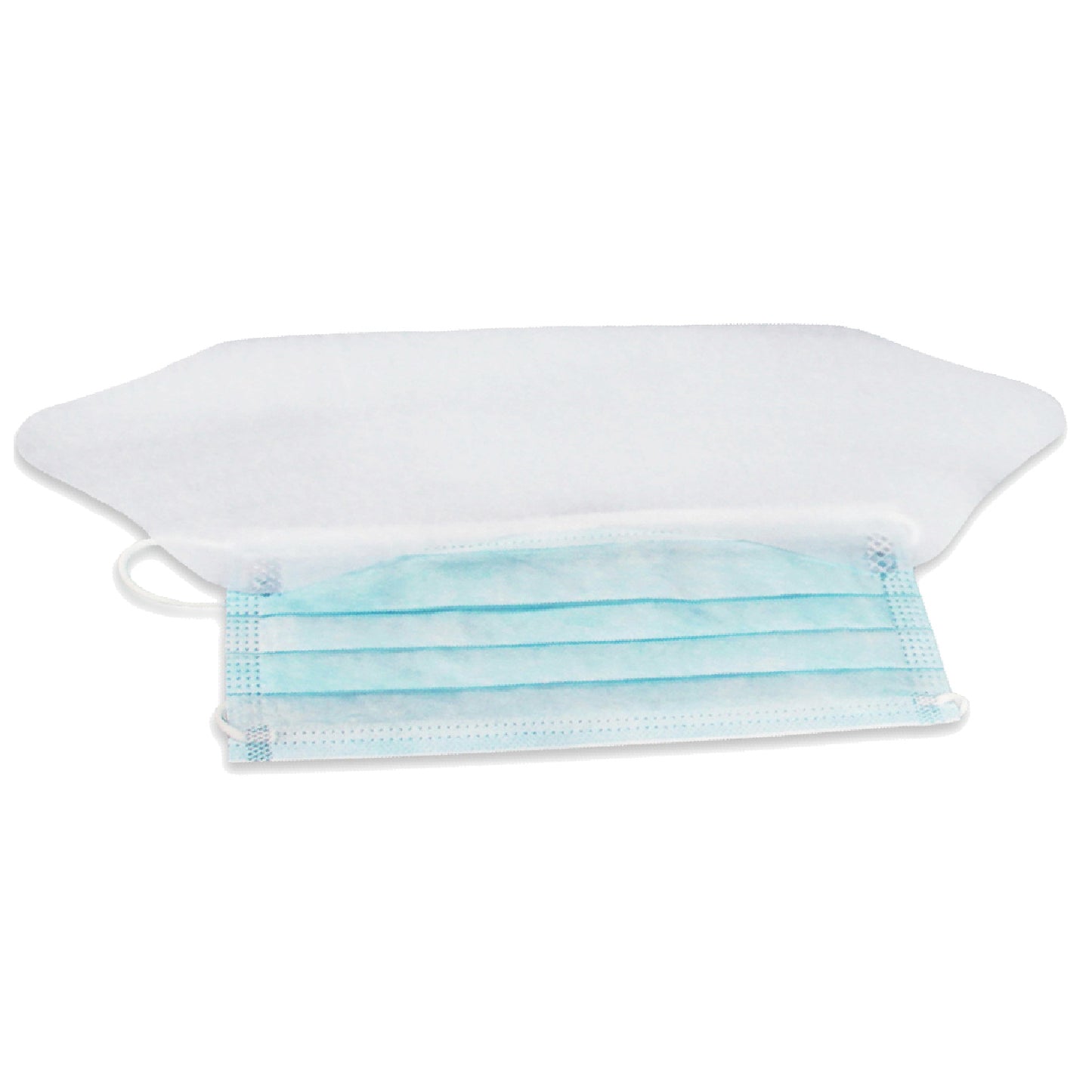 Kemp USA Surgical Face Masks with Ear Loops and Plastic Shield (Pack of 50) EMS First Aid Equipment