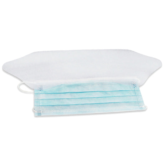Kemp USA Surgical Face Masks with Ear Loops and Plastic Shield (Pack of 50) EMS First Aid Equipment