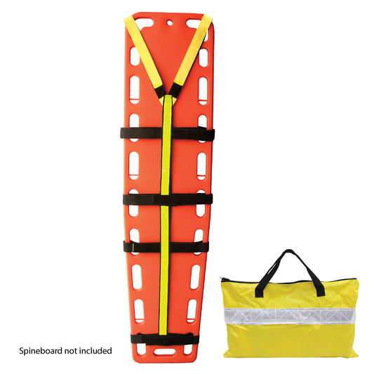 Kemp USA Reflective 10-PT Patient Restraint Spineboard Straps EMS First Aid Equipment