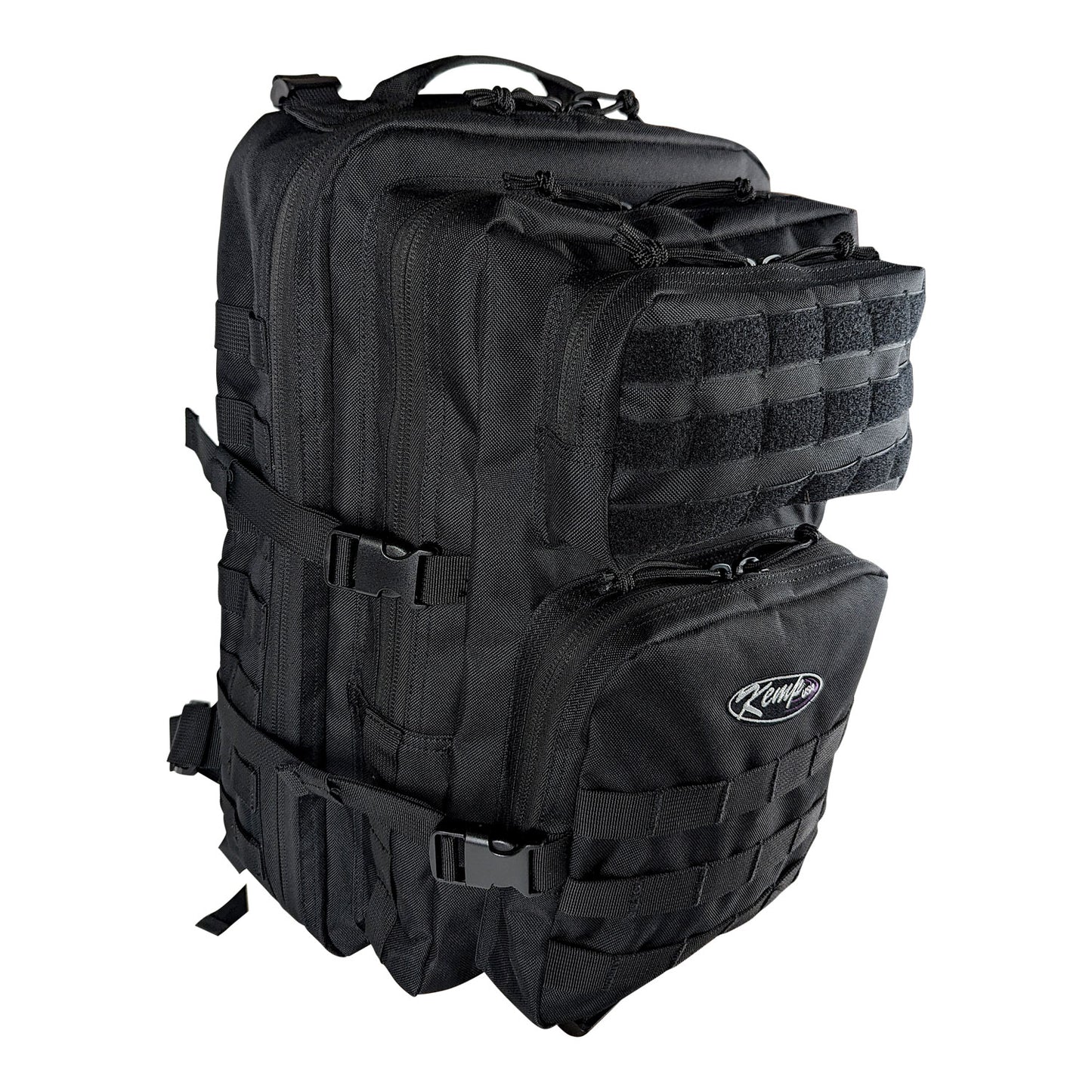 Kemp USA 3-Day Assault Molle Backpack, Large Rucksack Style, Black EMS First Aid Equipment