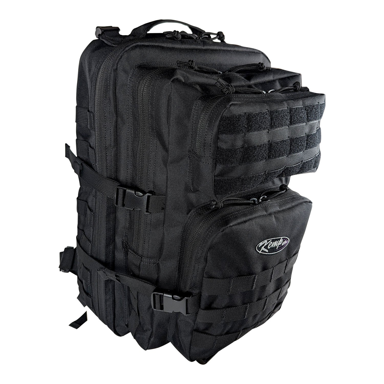 Kemp USA 3-Day Assault Molle Backpack, Large Rucksack Style, Black EMS First Aid Equipment