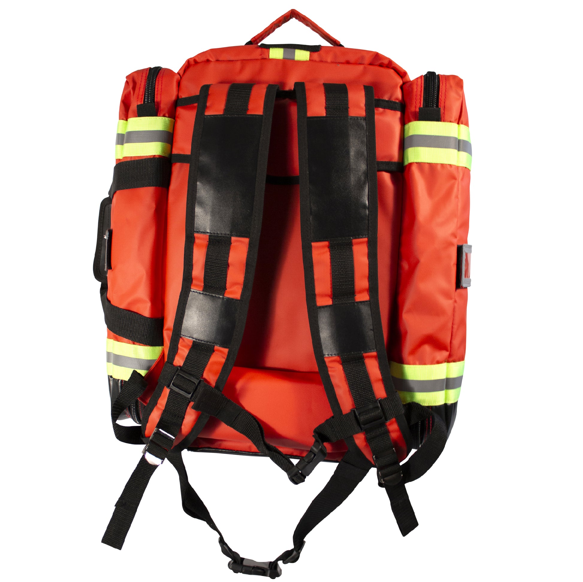 Kemp USA Tarpaulin Fluid-Resistant Ultimate EMS Packpack, Red EMS First Aid Equipment