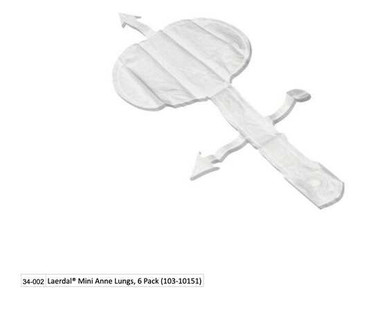 Laerdal® Mini Anne Lungs, 6 Pack (103-10151) EMS First Aid Equipment