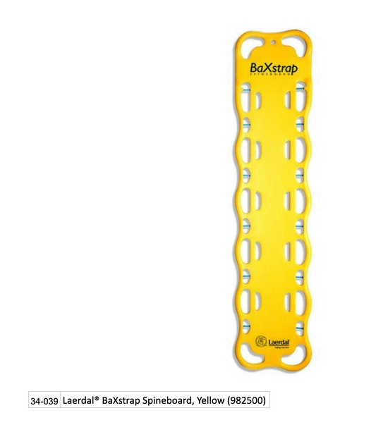 Laerdal® BaXstrap Spineboard, Yellow (982500) EMS First Aid Equipment