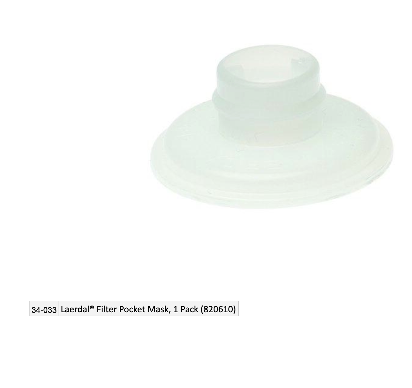 Laerdal® Filter Pocket Mask, 1 Pack (820610) EMS First Aid Equipment